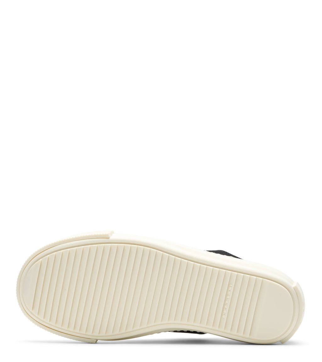 Rick Owens DRKSHDW Scarpe In Denim Extreme Low Sneaks Black Milk