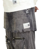 Mihara Yasuhiro Waist Layered Flight Pants Black