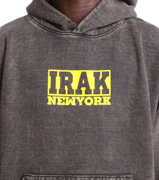 IRAK Logo Hoodie Brown