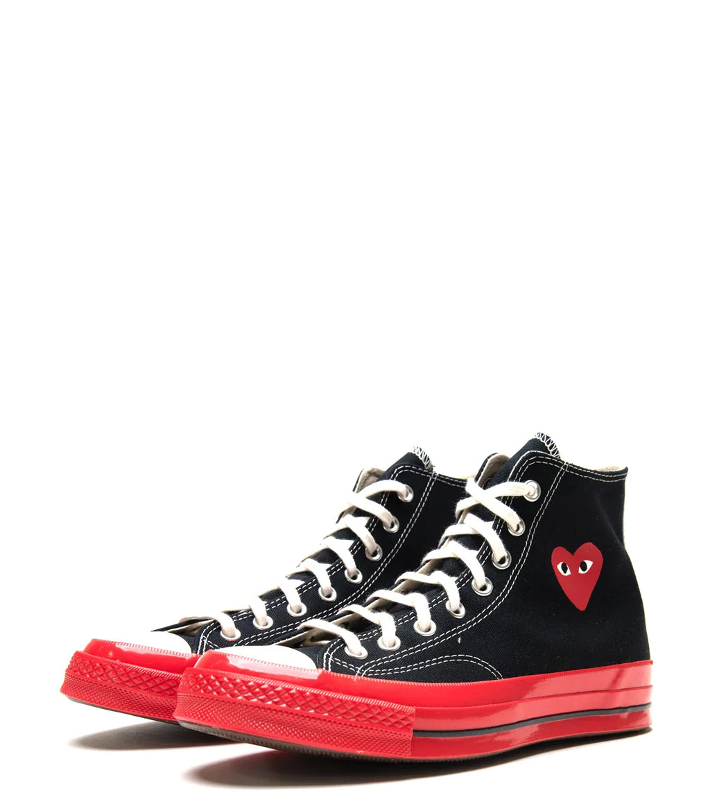 Comme des Garcons PLAY Converse Chuck 70 Hi Black