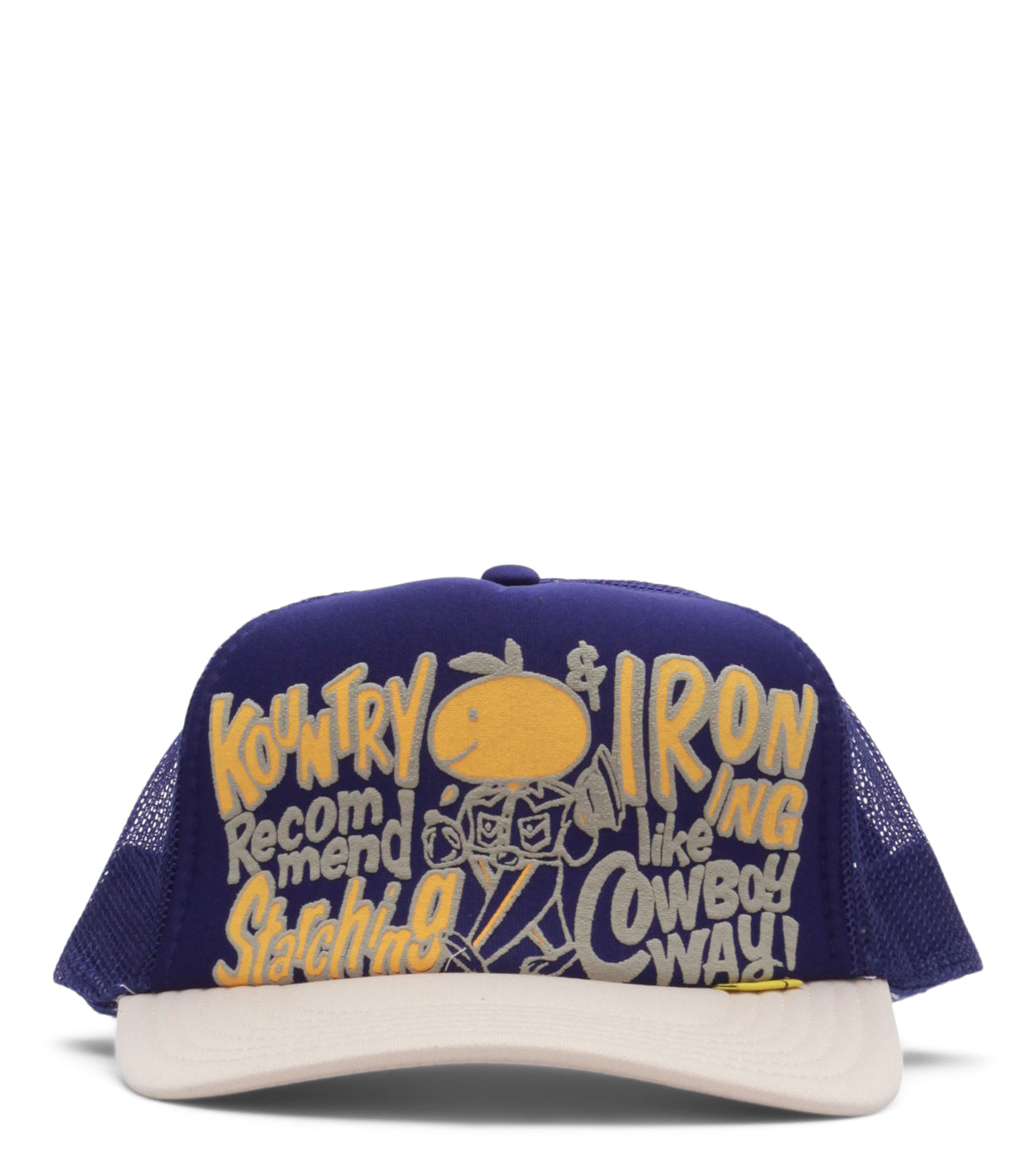 Kapital Kountry ConeyCowBowy Trucker Cap Purple Beige