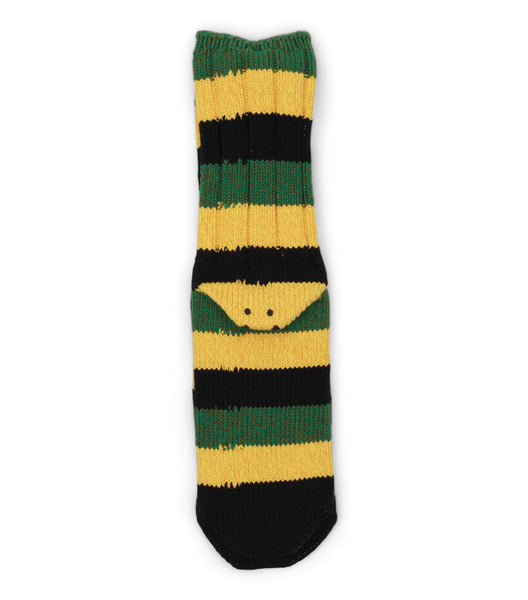 Kapital 56 Yarns Rasta Rainbowy Happy Heel Socks Black