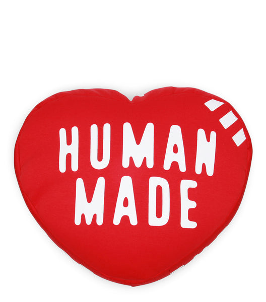 Human Made Heart Beads Cushion Red