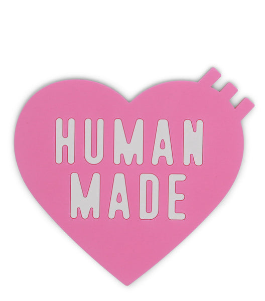 Human Made Heart Rubber Coaster Pink