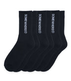 SOMEWHERE Original Crew Socks Black (3 Pack)
