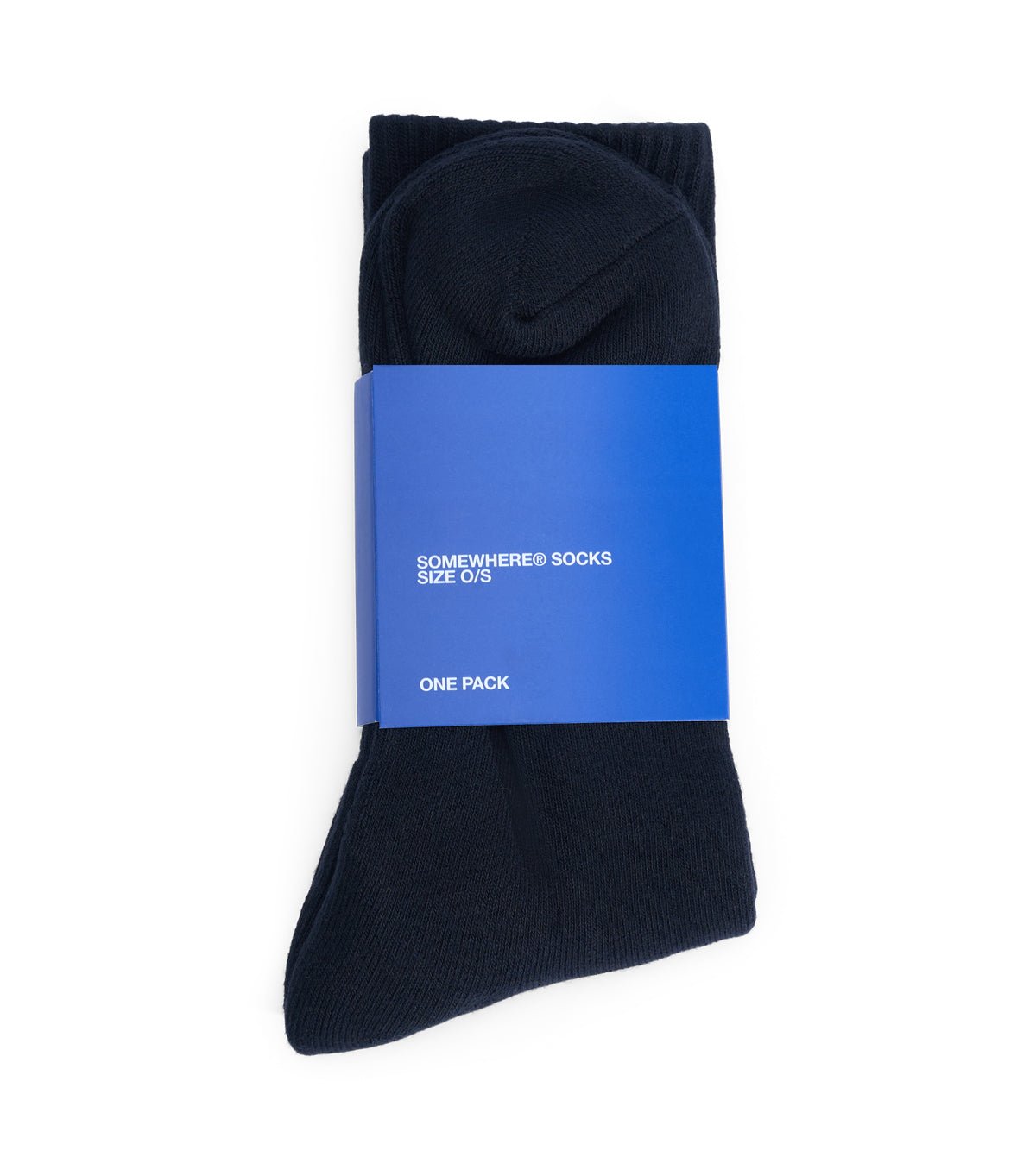 SOMEWHERE Original Crew Socks Black - SOMEWHERE