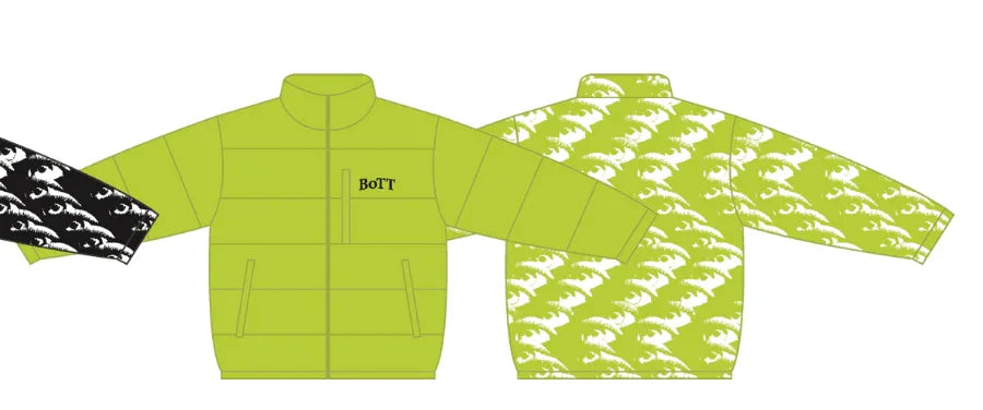 BoTT Reversible Down Jacket Lime | SOMEWHERE