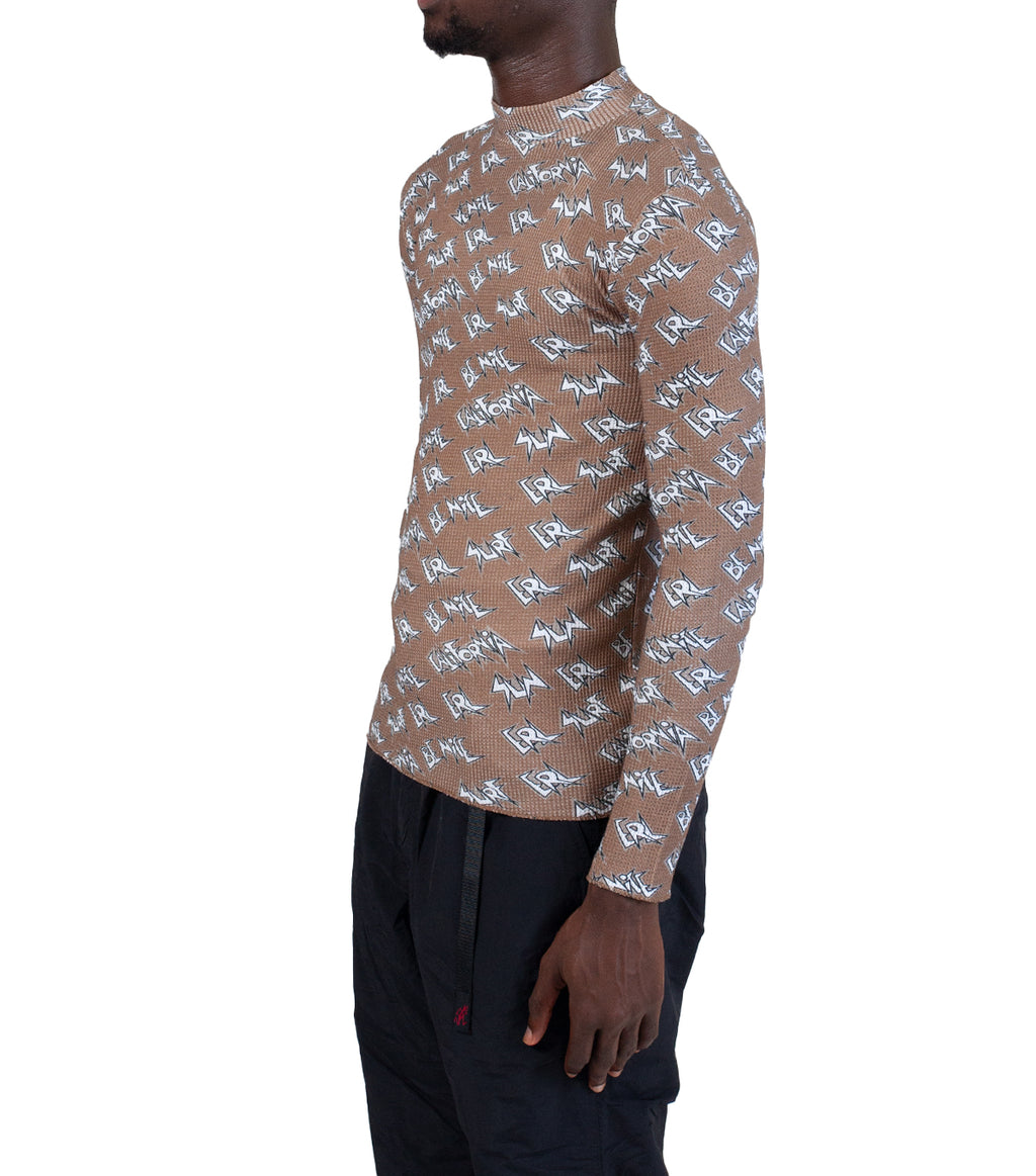 ERL Waffle Knit Thermal Brown