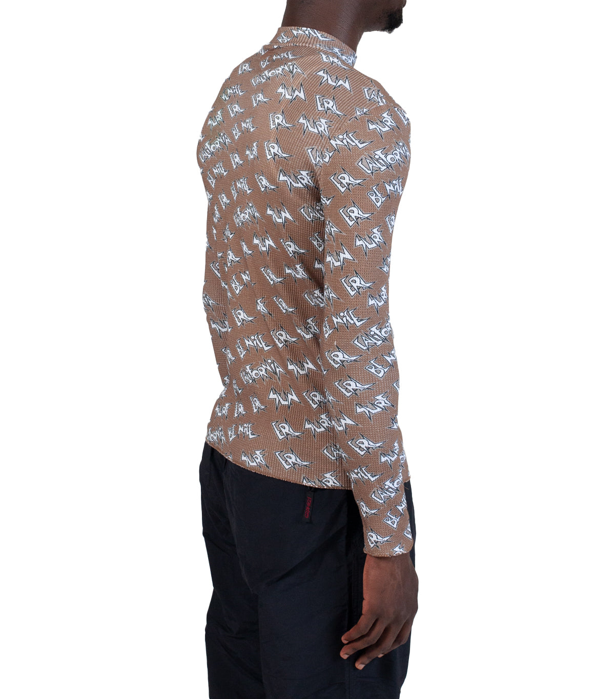 ERL Waffle Knit Thermal Brown