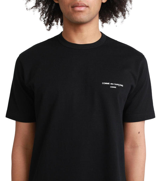 CdG Homme Logo T-Shirt Black | SOMEWHERE