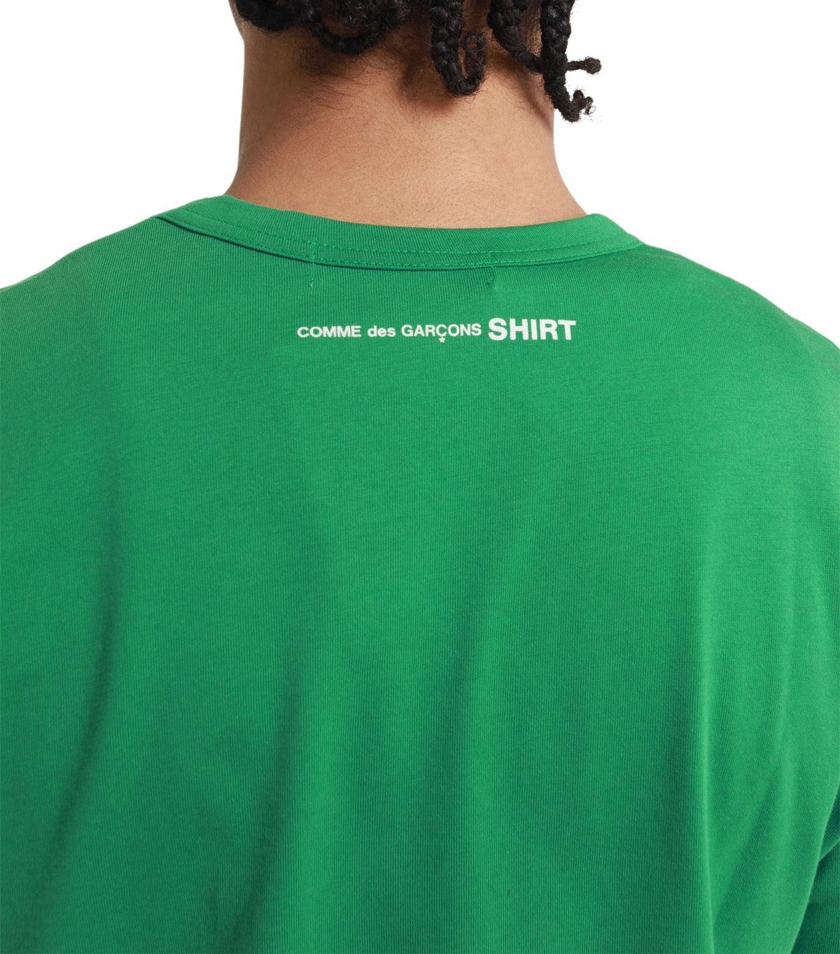 CdG SHIRT Rear Logo T-Shirt Green | SOMEWHERE