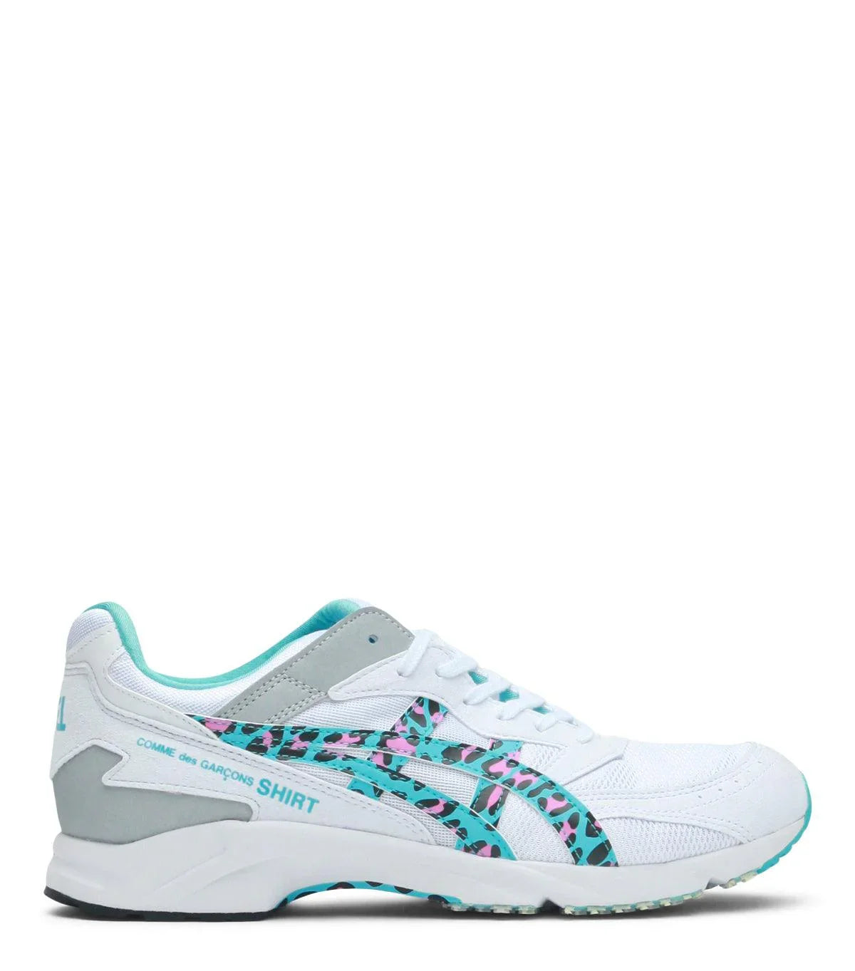 CdG SHIRT x Asics Tarther Leopard Blue | SOMEWHERE
