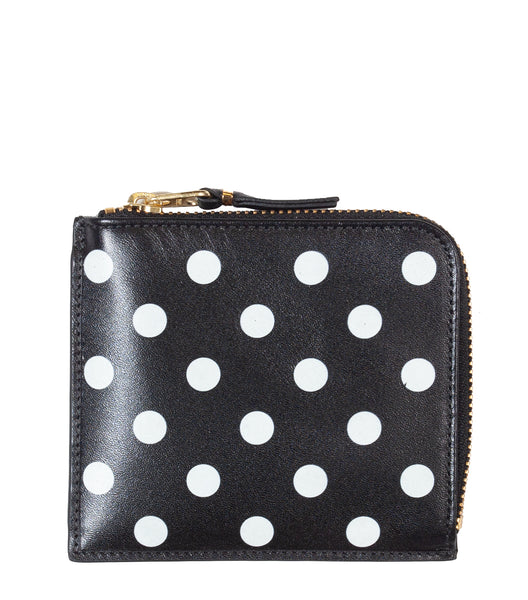 CdG Polka Dot Wallet Black