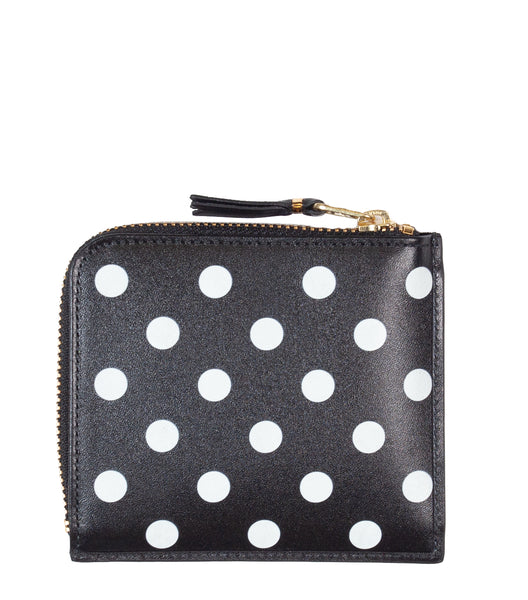 CdG Polka Dot Wallet Black