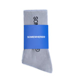 SOMEWHERE Original Crew Socks Grey - SOMEWHERE
