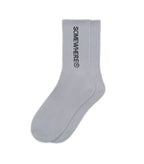 SOMEWHERE Original Crew Socks Grey - SOMEWHERE