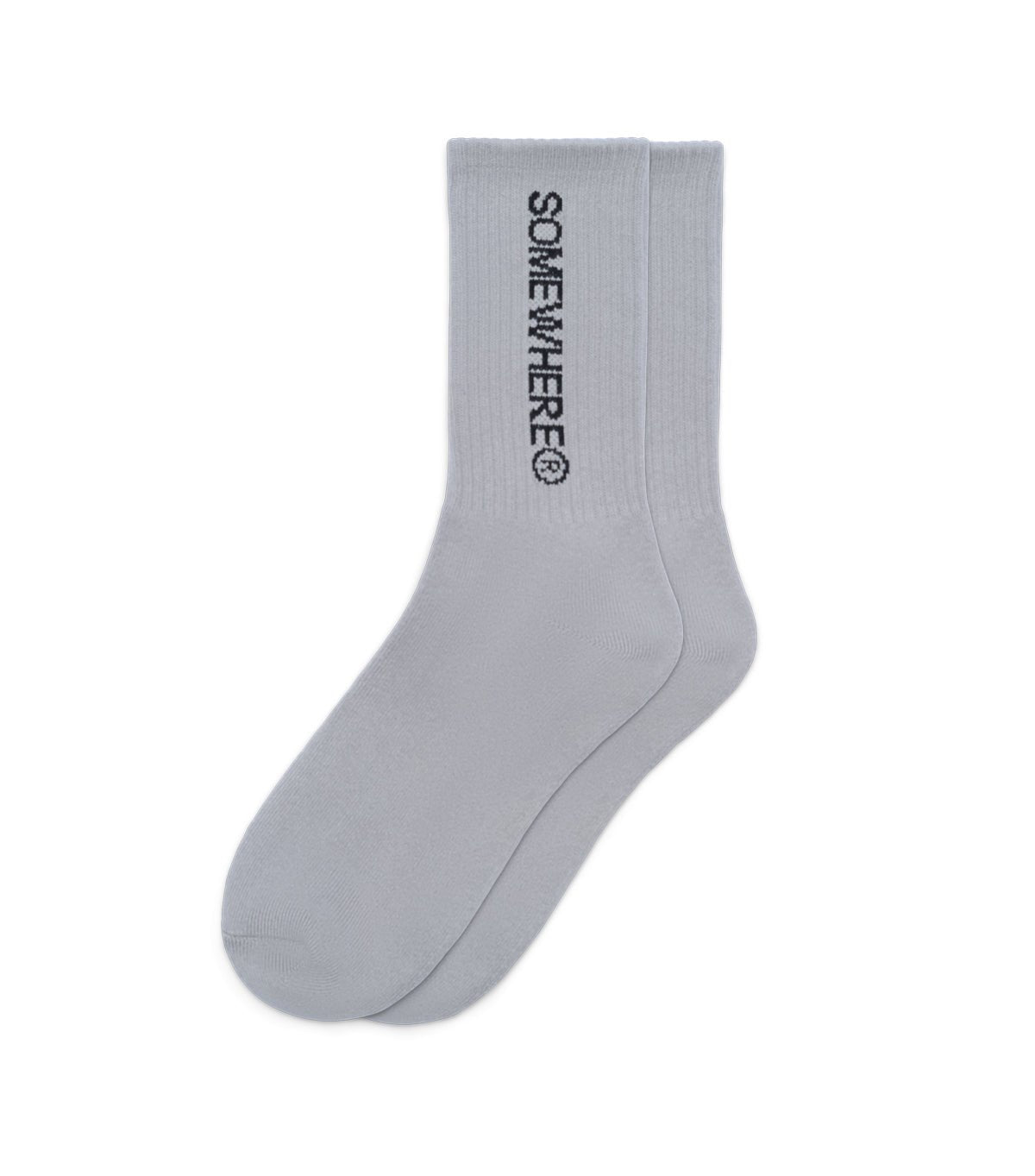 SOMEWHERE Original Crew Socks Grey - SOMEWHERE