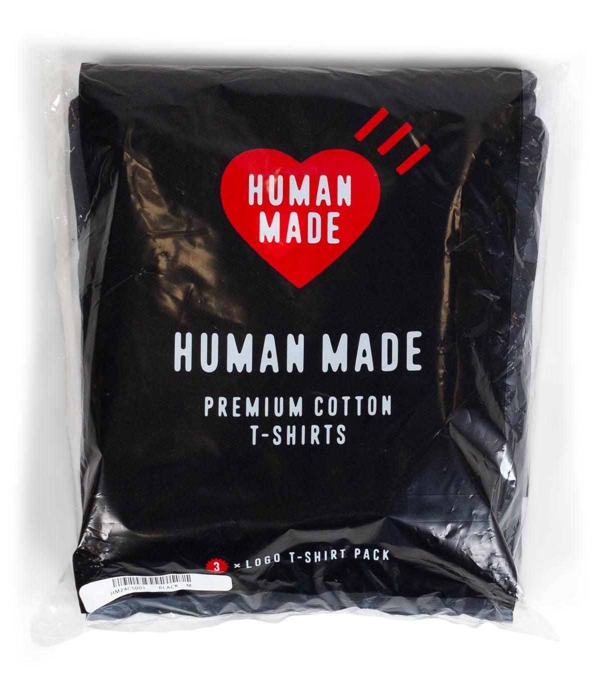 Human Made 3 Pack T-Shirt Set Black | SOMEWHERE
