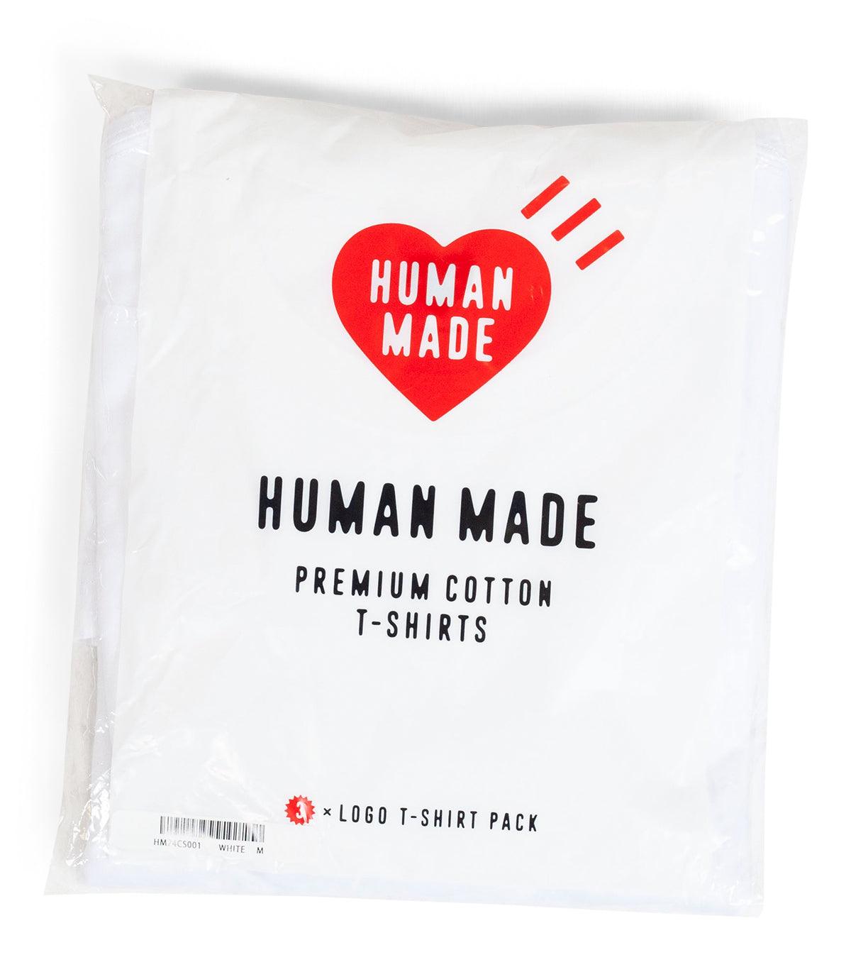 Human Made 3 Pack T-Shirt Set White | SOMEWHERE