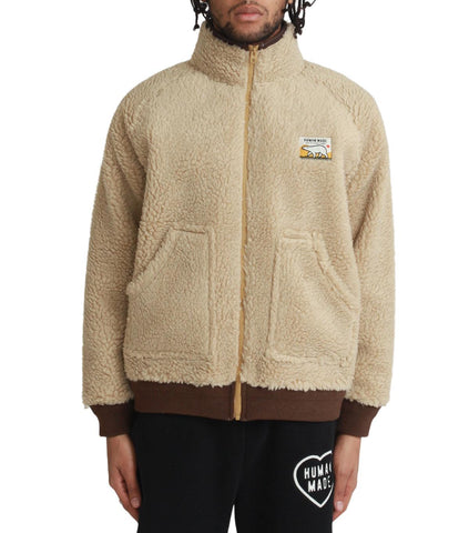 Human Made Boa Fleece Jacket Beige | SOMEWHERE®