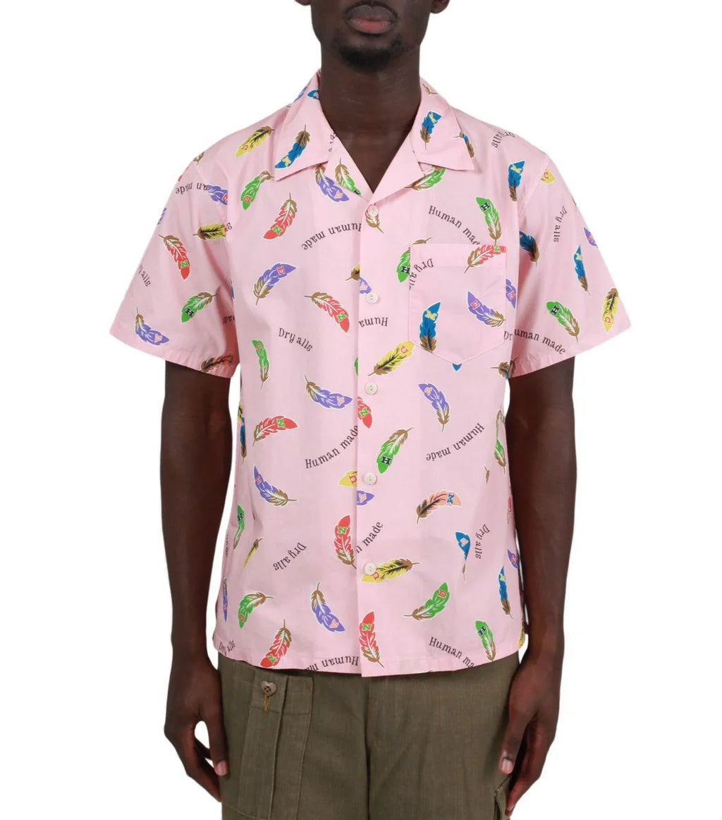 Human Made Feather Aloha Shirt Pink | SOMEWHERE