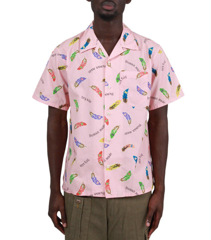 Human Made Feather Aloha Shirt Pink