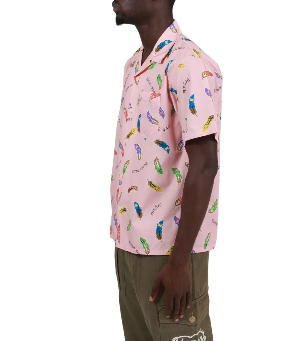 Human Made Feather Aloha Shirt Pink | SOMEWHERE