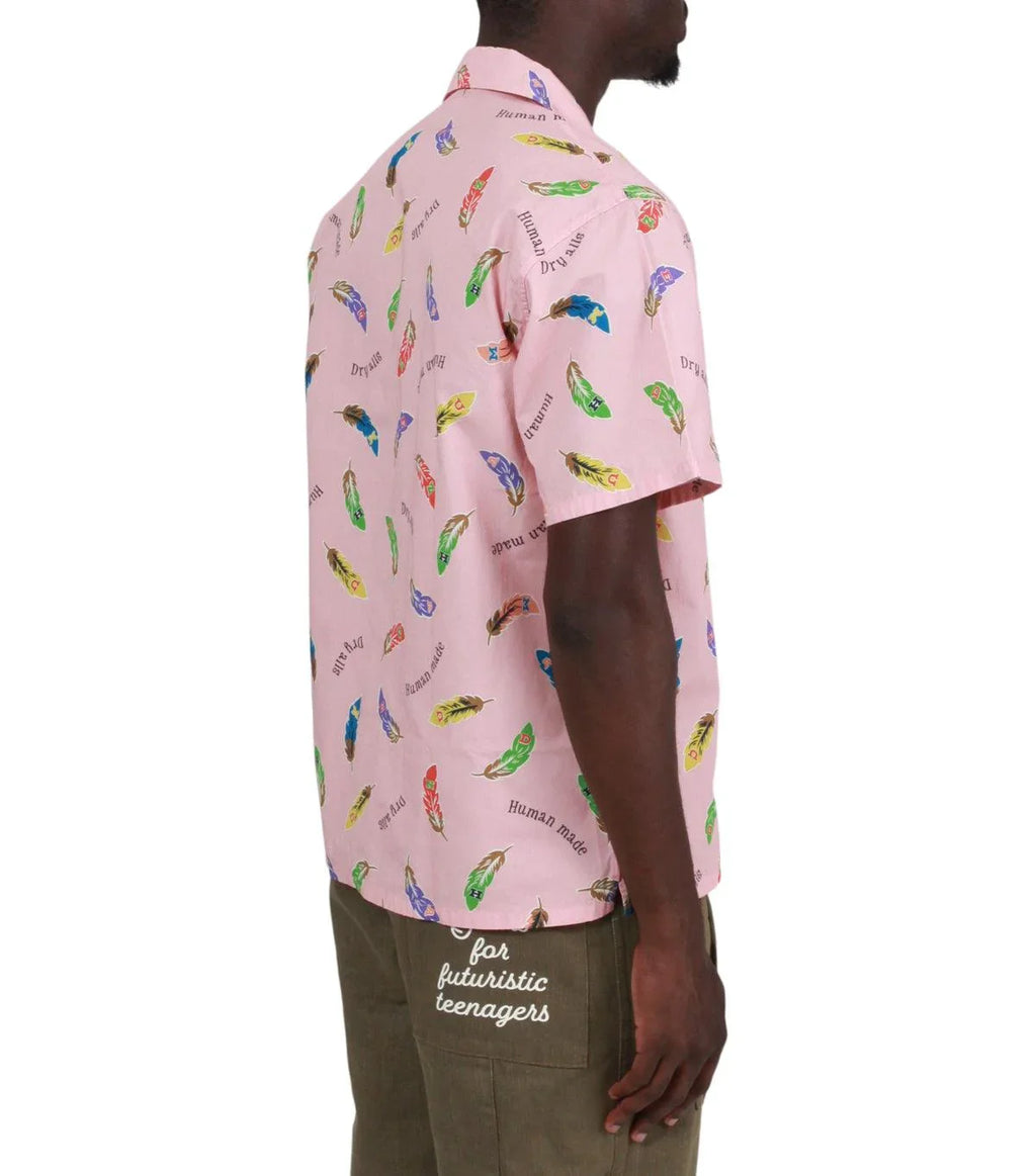 Human Made Feather Aloha Shirt Pink | SOMEWHERE