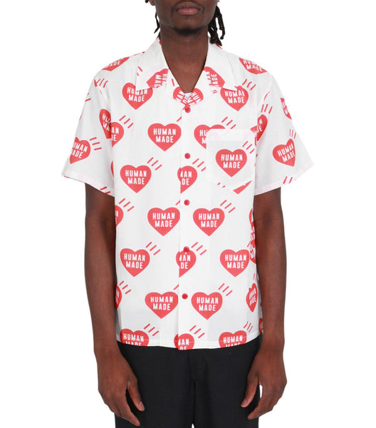Human Made Heart Aloha Shirt White