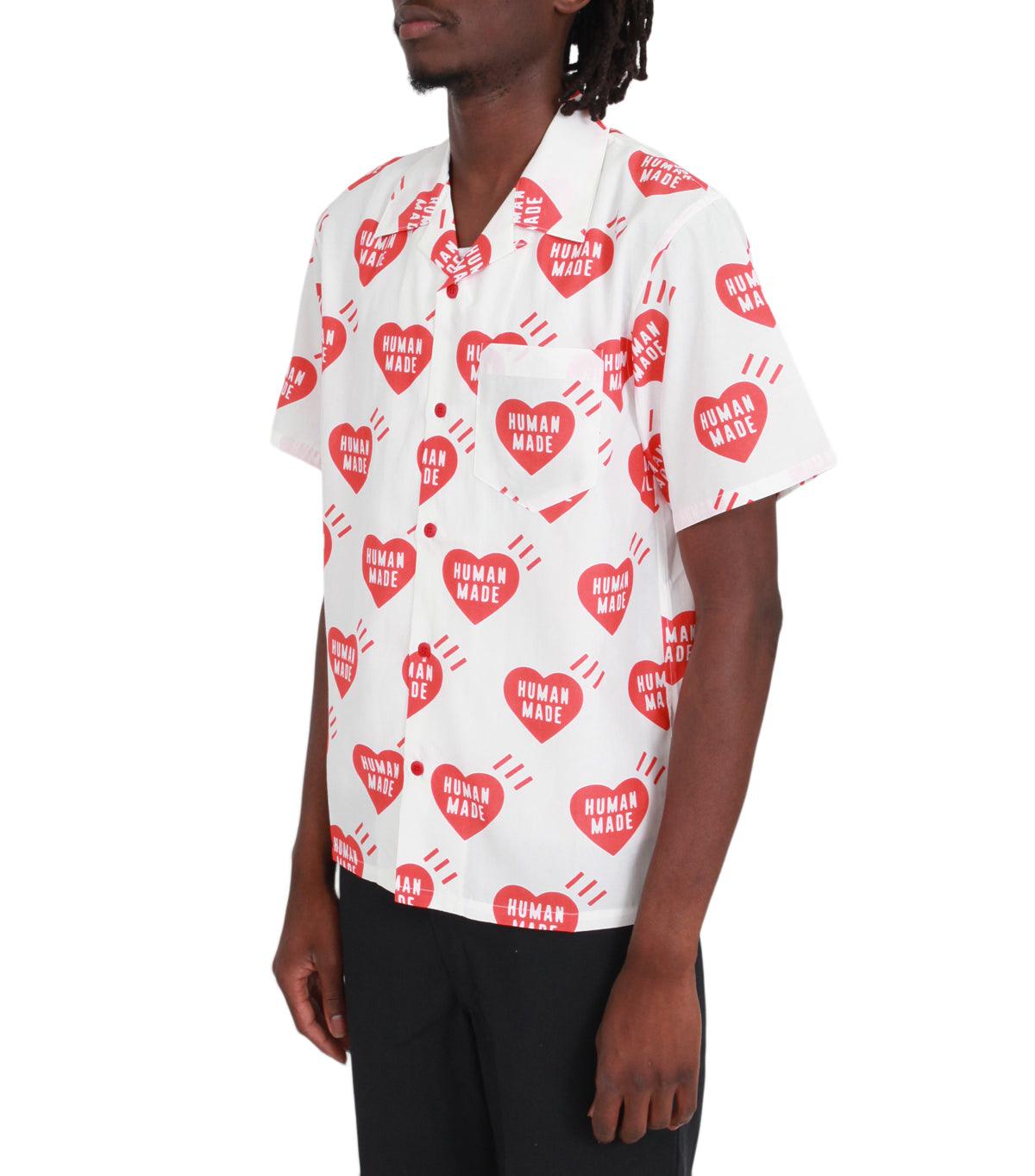 Human Made Heart Aloha Shirt White