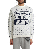Human Made Polar Bear Jacquard Knit Sweater White | SOMEWHERE