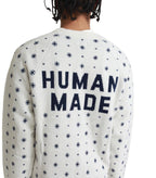 Human Made Polar Bear Jacquard Knit Sweater White | SOMEWHERE