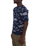 Human Made Printed S/S Sweatshirt Navy | SOMEWHERE