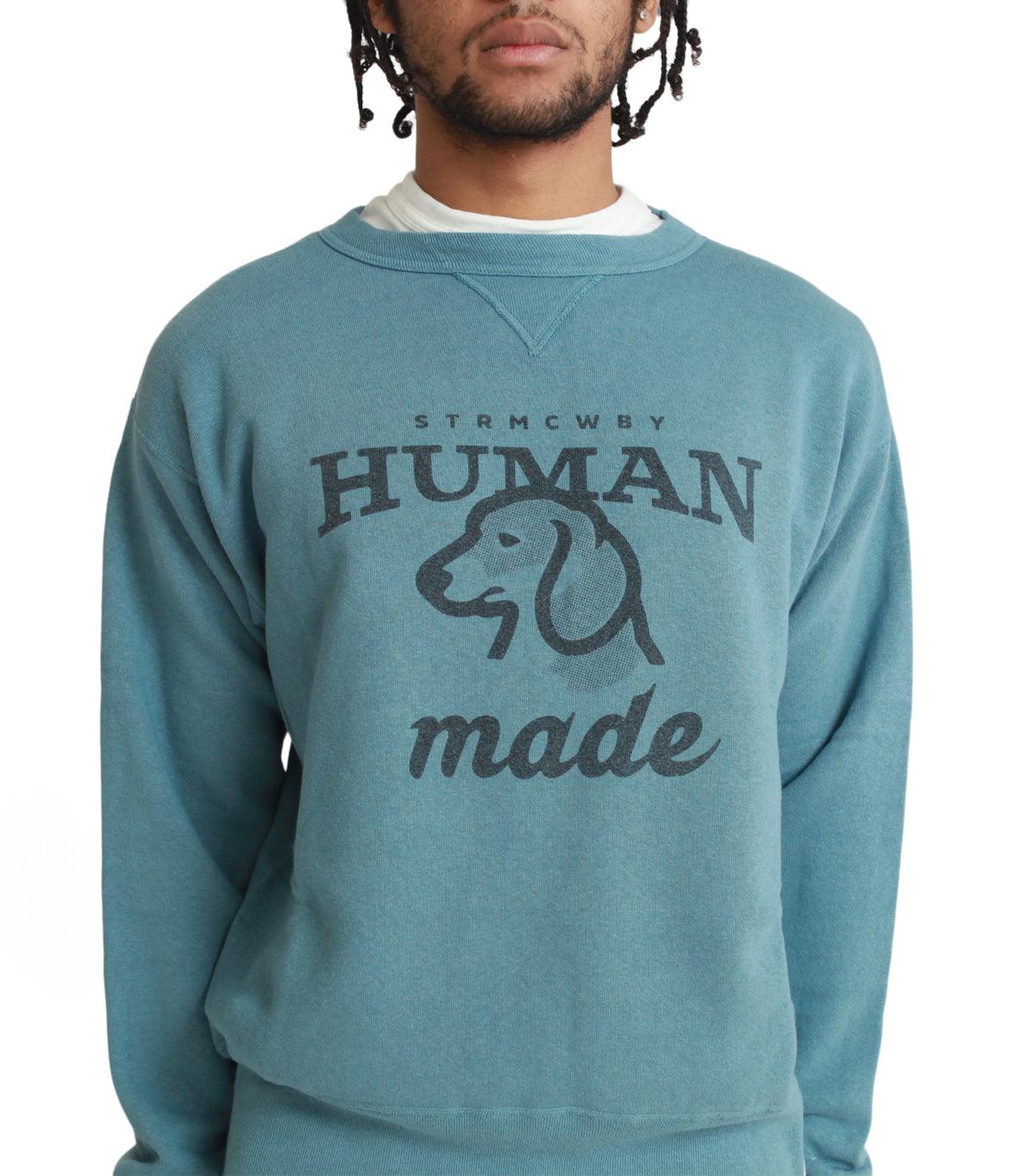 Human Made Tsuriami Sweatshirt Blue | SOMEWHERE