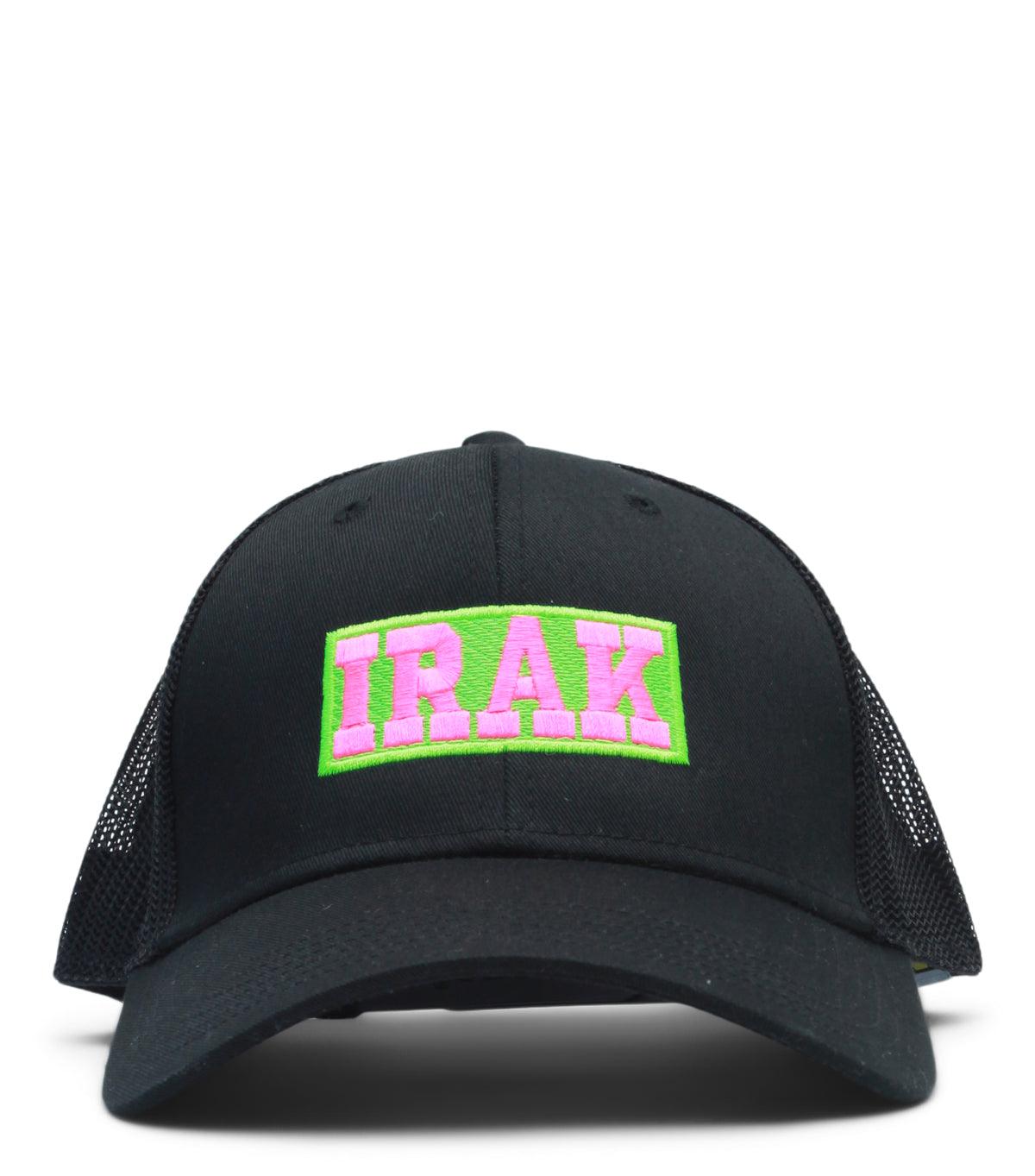 IRAK Neon Trucker Hat Black | SOMEWHERE