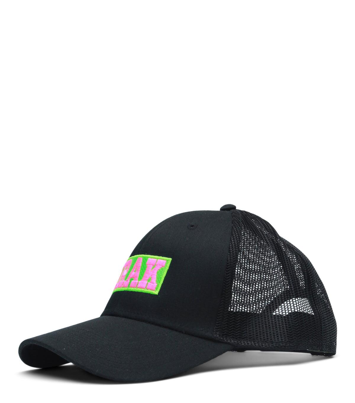 IRAK Neon Trucker Hat Black | SOMEWHERE