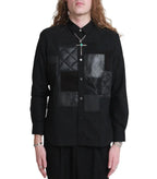 Junya Watanabe MAN Ripstop Button Up Shirt Black | SOMEWHERE