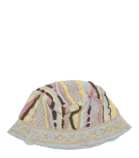 Kapital 7G Knit Gaudy Bucket Hat Yellow | SOMEWHERE