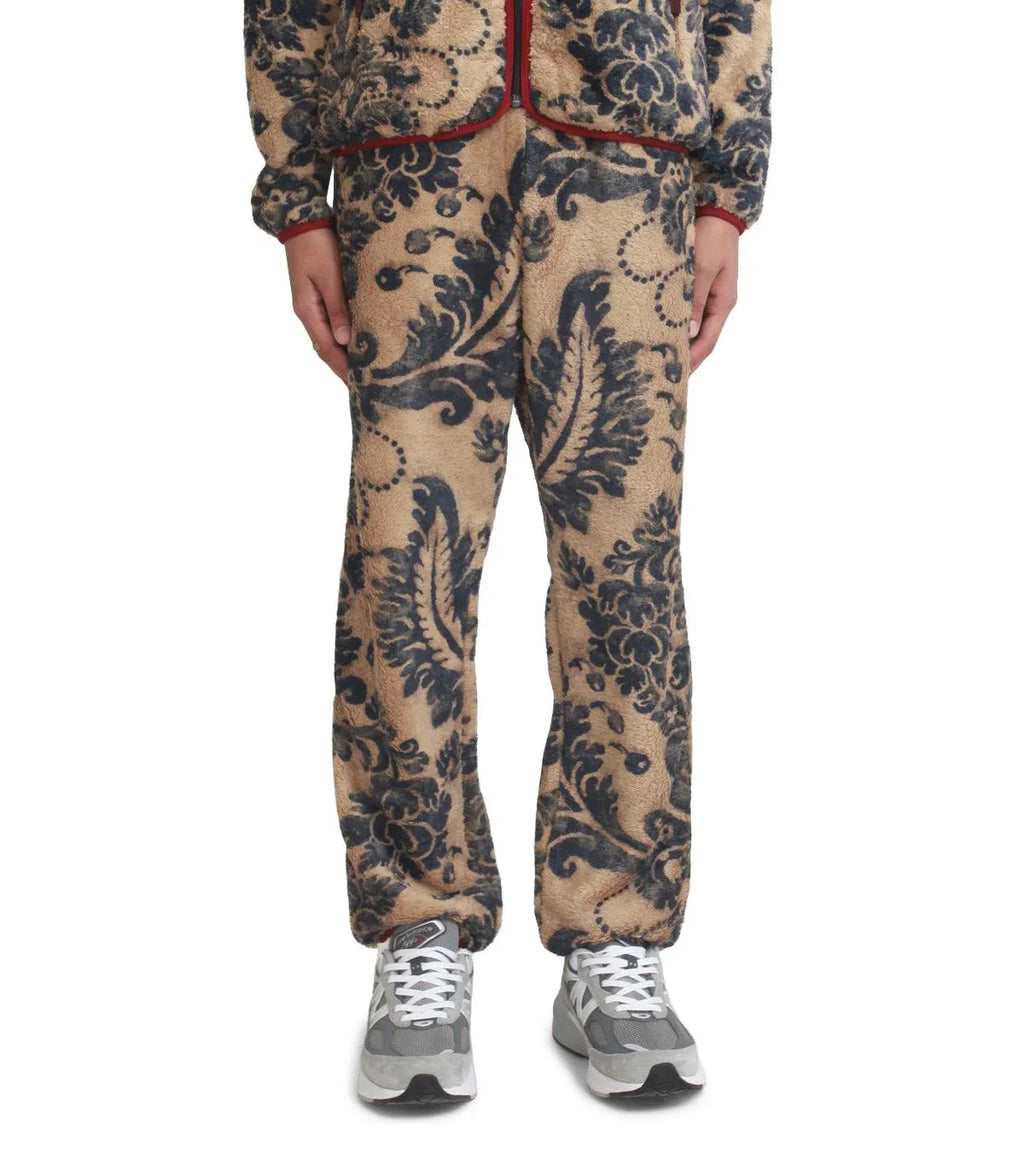 Kapital Damask Fleece Easy Pants Beige | SOMEWHERE