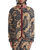 Kapital Damask Fleece Zip Blouson Beige | SOMEWHERE