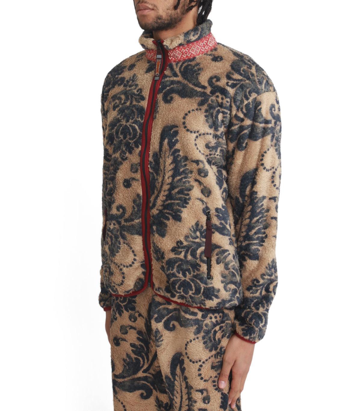 Kapital Damask Fleece Zip Blouson Beige | SOMEWHERE