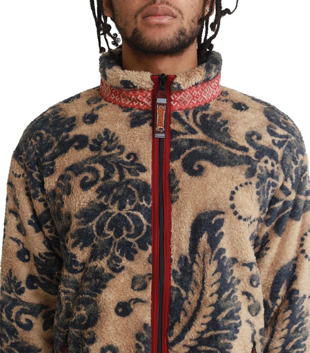 Kapital Damask Fleece Zip Blouson Beige | SOMEWHERE