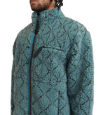 Kapital Do-Gi Sashiko Boa Fleece Reversible Blouson Blue | SOMEWHERE