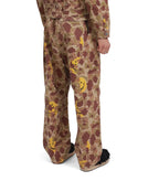 Kapital Herringbone Happy Peek-A-Boo Camo Easy Pants Beige | SOMEWHERE