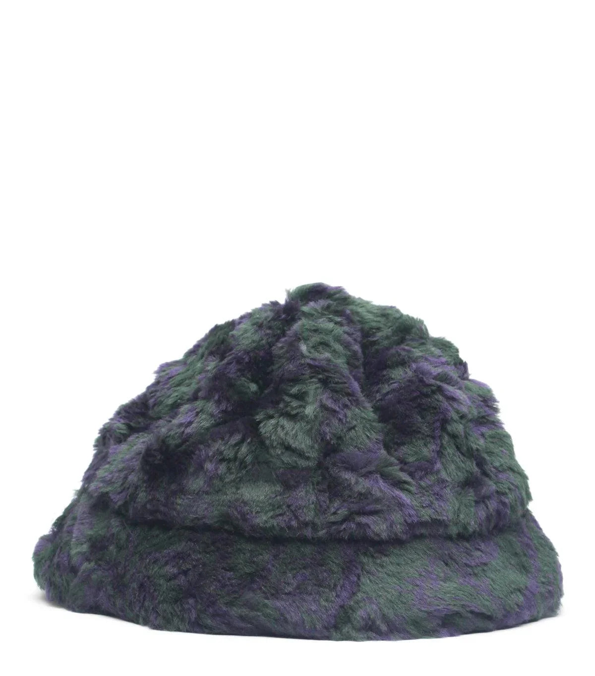 Needles Bermuda Hat Acrylic Fur Green Purple | SOMEWHERE