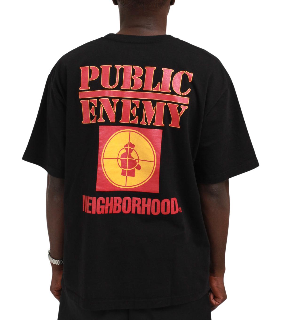 Neighborhood x Public Enemy Short Sleeve Tee Black | SOMEWHERE