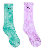 Nike Everyday Plus Tie Dye Crew Socks Blue Multi | SOMEWHERE