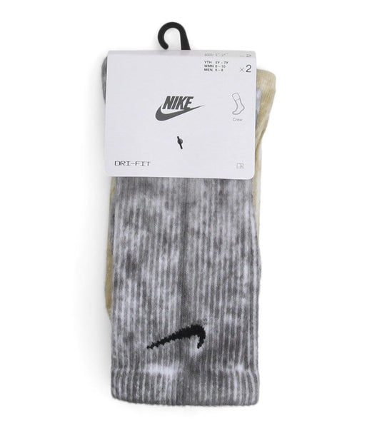 Nike Everyday Plus Tie Dye Crew Socks Grey Multi | SOMEWHERE