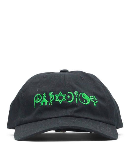 Paradise Coexist Embroidered Dad Hat Black
