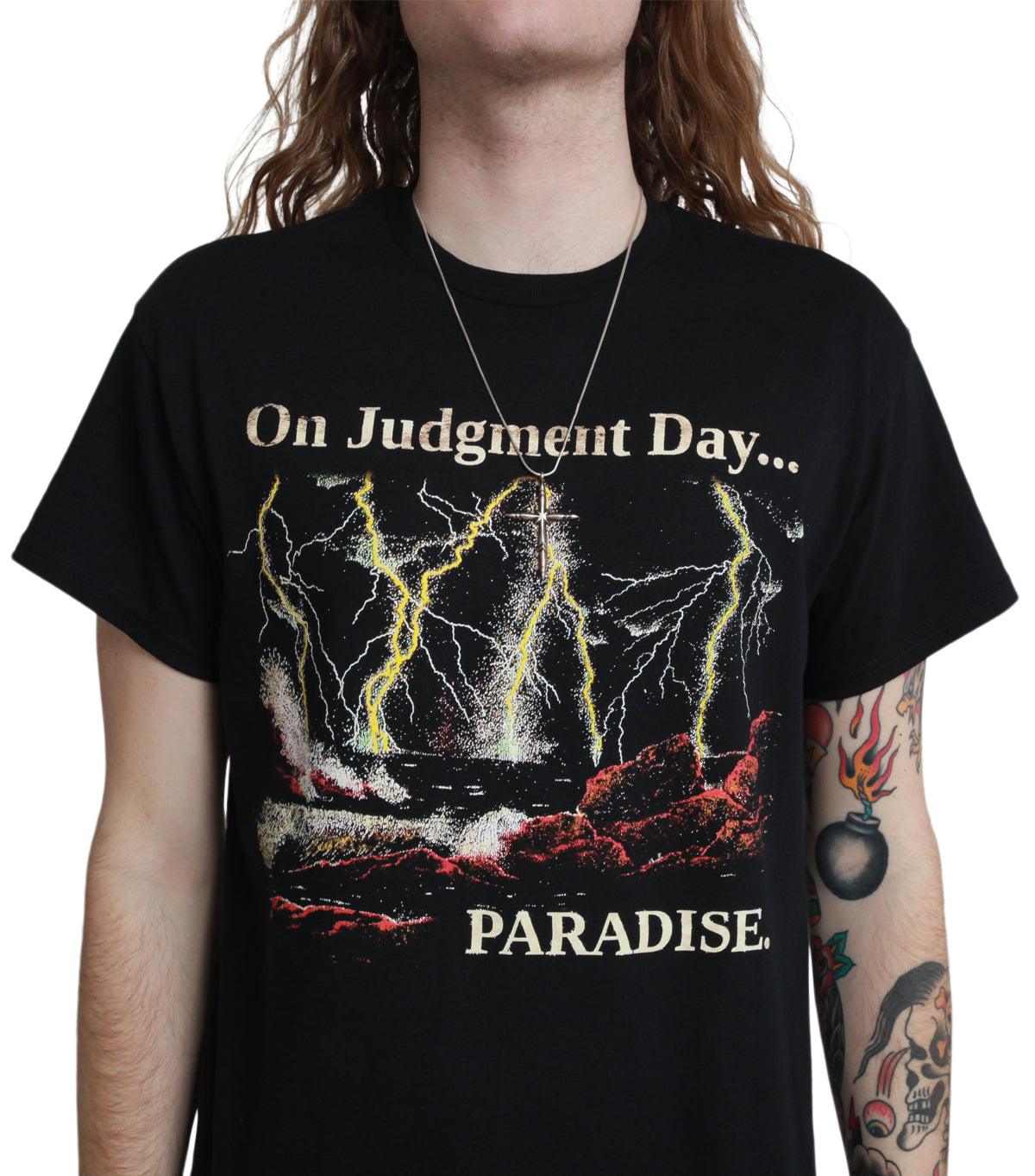Paradise Judgement Day Short Sleeve Tee Black | SOMEWHERE